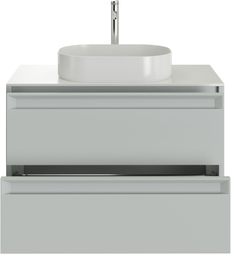 Тумба под раковину Allen Brau Fantasy 2.0 1.11001.PWM 2.0 80х46х62 подвесная цвет серый - фото 3