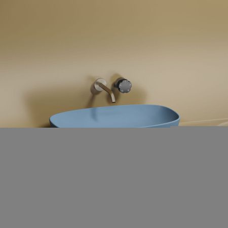 Раковина из сантехнического фарфора Ceramica Nova ELEMENT CN6049ML 60х40 накладная цвет синий без отверстий под смеситель