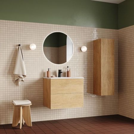 Тумба с раковиной Iddis Bild BIL60V0i95K 60х50 подвесная цвет коричневый