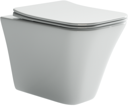 Унитаз подвесной Ceramica Nova MONO CN1902 белый с сиденьем микролифт безободковый душевой смыв