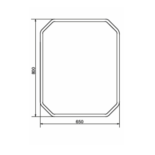 Зеркало в ванную Comforty Колеус 00-00005259CF 65х80 - фото 2