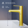 Смеситель RGW Shower Panels (Шоувер панелс) 511405301-06 на раковину золото