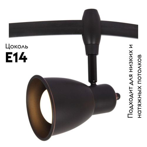 Трековый светильник Arte Lamp Rails Heads (Раилс Хеадс) A3058PL-1BK - фото 2