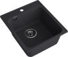 Кухонная мойка Granfest Quarz 17 черный 50х40 цвет черный поверхность матовая