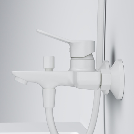 Смеситель для ванны и душа Am.Pm X-Joy F85A10033 настенный белый без термостата