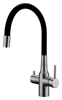 Смеситель для кухни Paulmark НИКЕЛЬ Sa213419-NI на раковину никель без термостата