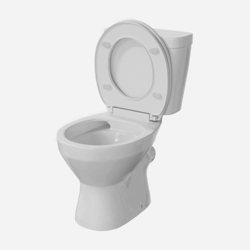 Унитаз напольный с бачком Taliente Elegia Vortex белый с сиденьем микролифт безободковый душевой смыв - фото 3