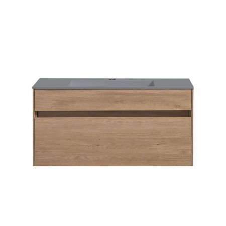 Тумба под раковину Vincea Chiara VMC-2C100NO 100х40 подвесная цвет коричневый