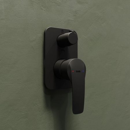 Смеситель для душа IDDIS Ray RAYBL00i67 встраиваемый в стену черный