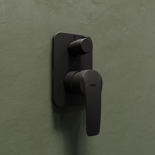 Смеситель для душа IDDIS Ray RAYBL00i67 встраиваемый в стену черный - фото 2