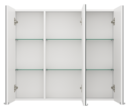 Зеркало-шкаф Misty Аура Э-Аур02090-01 90х80 подвесной цвет белый