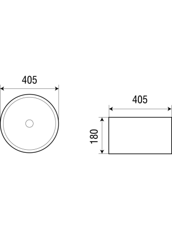 Раковина из сантехнического фаянса WeltWasser WW SK 10000003838 40х40 подвесная цвет белый без отверстий под смеситель