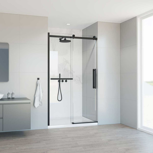 Душевая дверь Vincea Como Soft VDS-1CS120CLB 120х195 стекло прозрачное профиль черный