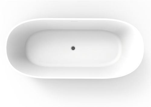 Ванна из искусственного камня Timo KIARA KIARA1680 168х74 отдельностоящая овальная - фото 2