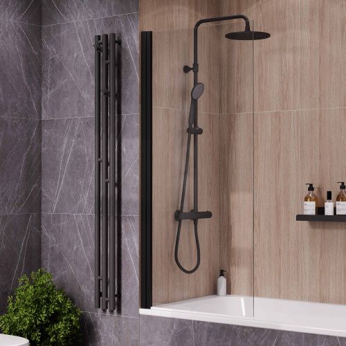 Душевая шторка Reflexion Slider RX15070CBL-23 70x150 стекло прозрачное профиль черный матовый ориентация универсальная - фото 2