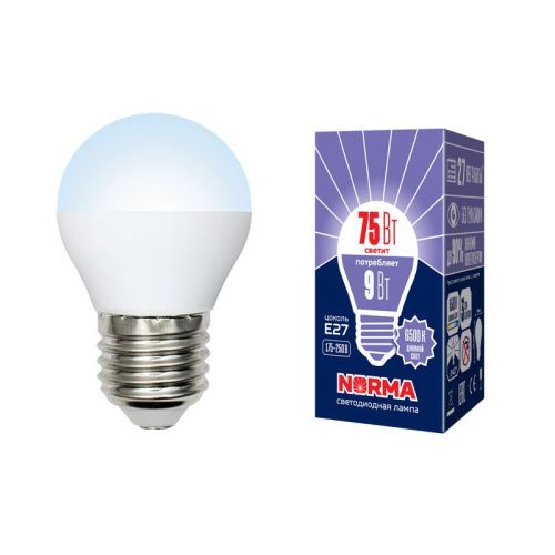 Лампа светодиодная Volpe LED-G45 LED-G45-9W/DW/E27/FR/NR картон - фото 2