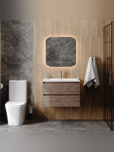 Тумба с раковиной Teymi Laina F16040 75х46х50 подвесная - фото 3