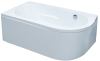 Ванна акриловая Royal Bath AZUR RB614202L 160х80 пристенная асимметричная без каркаса