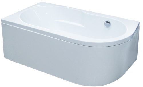 Ванна акриловая Royal Bath AZUR RB614203L 160х80 пристенная асимметричная - фото 3