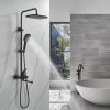 Душевая стойка Shevanik S6236H настенная цвет черный