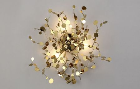 Светильник настенный Crystal Lux Garden (Гарден) GARDEN AP-PL3 D400 GOLD