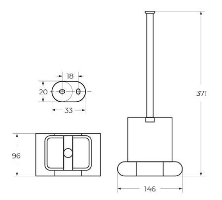 Ершик Art&Max PLATINO AM-E-3981-MB