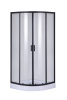 Душевой уголок Taliente TA-09091-1CB 90х90 стекло прозрачное профиль черный матовый без поддона