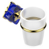 Стакан THG Ptale de cristal bleu U6B-F01-536