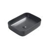 Раковина из сантехнического фарфора Vincea VBS-105MA 50х40 накладная цвет черный без отверстий под смеситель