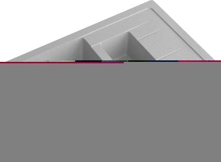 Кухонная мойка Granfest Quadro Q-775KL серый 75х50 цвет серый поверхность матовая