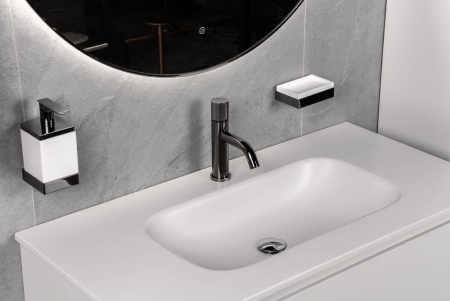 Дозатор жидкого мыла Boheme Qubic 10727-SGM