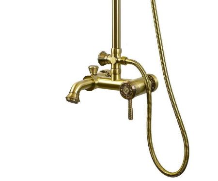 Душевая стойка Bronze de Luxe 10124F настенная цвет бронза
