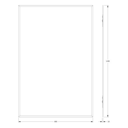 Зеркало Evoform Comfort BY 0942 80х120 подвесное