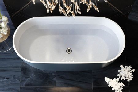 Ванна из искусственного камня Holbi VENUS 1.01.001.11.2 170х80 отдельностоящая овальная
