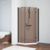 Душевой уголок Vegas-Glass AFA-Pen TUR+NOVO AFA-Pen NOVO 90 02М 05 R 90х90 стекло тонированное профиль черный без поддона