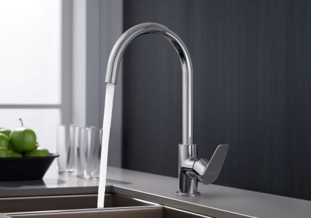 Смеситель для кухни Aquatek БЕТТА AQ1182CR на мойку хром