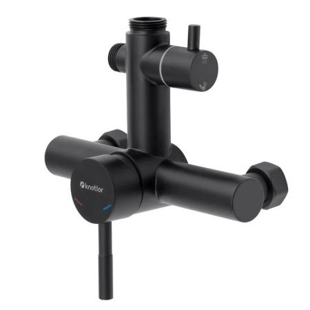 Душевая стойка Knotlor SS-06/2 настенная цвет черный