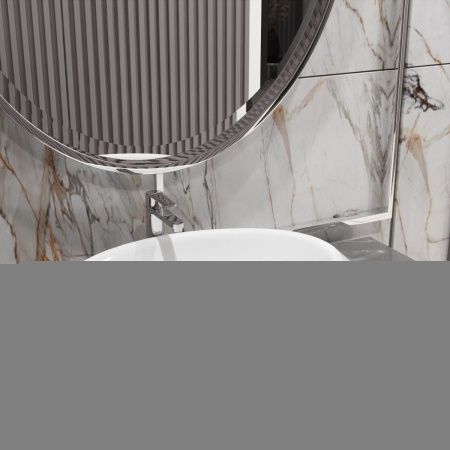 Раковина из сантехнического фарфора Ambassador Ritz 236T20002 70х40 накладная цвет белый без отверстий под смеситель