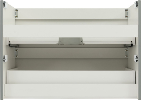 Тумба под раковину Aquanet Джейн (Flat) 00335435 90х46х64 подвесная цвет зеленый/серый