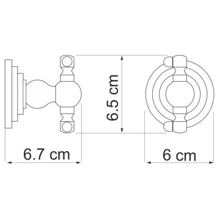 Крючок WasserKRAFT 7023D