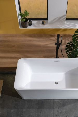 Смеситель для ванны и душа Paffoni Light LIG032NO напольный черный