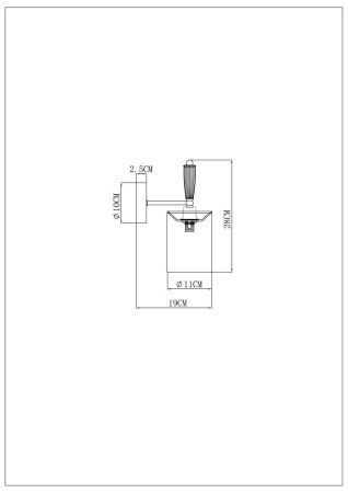 Бра Arte Lamp Waverley (Ваверлеы) A4102AP-1PB