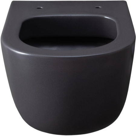 Чаша унитаза подвесная Allen Brau Priority 4.31002.AN цвет черный без сиденья безободковая каскадный смыв