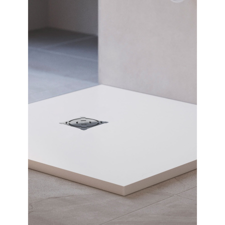 Душевой поддон RGW Stone Tray 16152088-01 80х80 искусственный камень белый без ножек