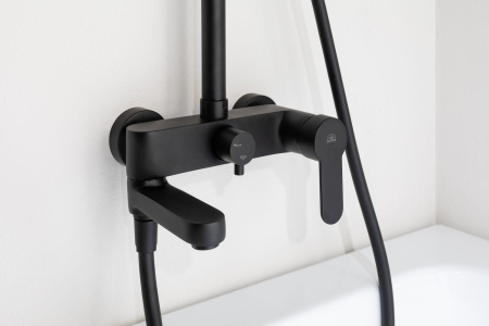 Душевая стойка Paffoni Blu ZCOL632NO настенная цвет черный