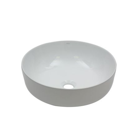 Раковина из сантехнического фарфора Melana 78115-805 40х40 накладная цвет белый без отверстий под смеситель