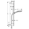 Душевой гарнитур Hansgrohe Pulsify 24160670 настенный черный