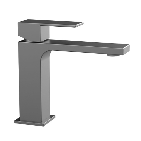 Смеситель Vincea Cube VBF-1C01GM на раковину вороненая сталь