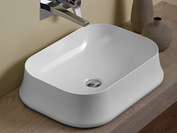 Раковина из санфаянса Simas SH 08 60х42 накладная цвет белый