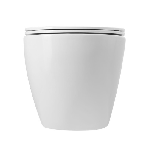 Унитаз подвесной Art&Max Bianchi AM9311CHR/SC белый с сиденьем микролифт каскадный смыв - фото 4